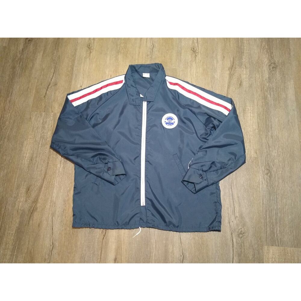 Vtg Air Force Sergeants Assoc. Nylon Windbreaker Lightweight Snap Up Men XL